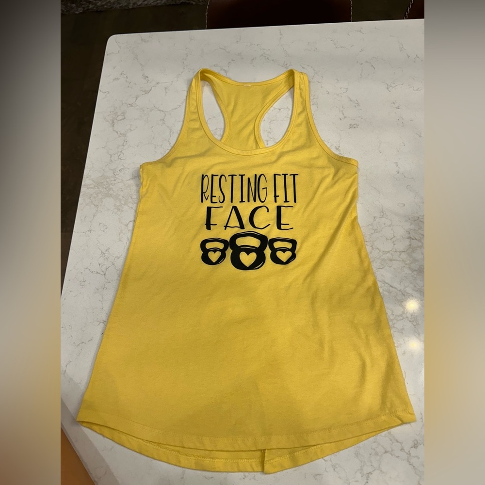Yellow workout tank